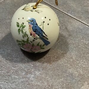 Floral Bird Ceramic Ornament